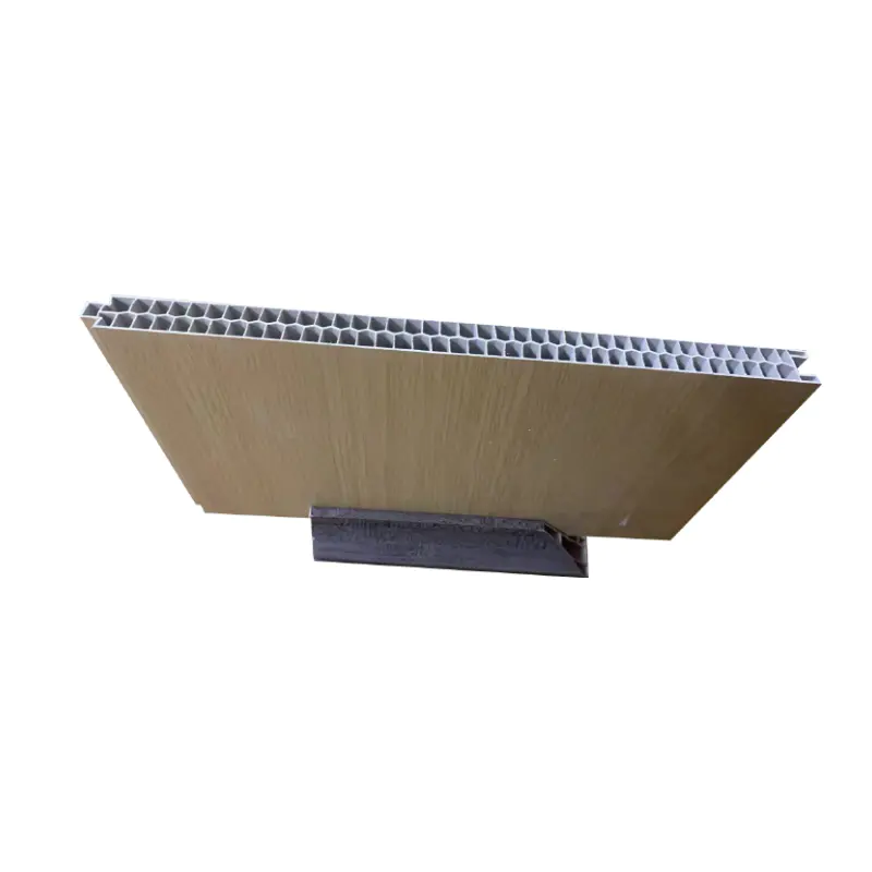 Panel de pared divisorio de tablero de división SPC, panel de pared divisorio de grano de tela de grano de madera de doble cara